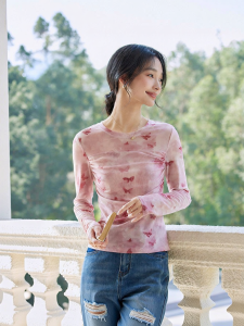 Vimly | Áo Thun Tay Dài Thiết Kế Ombre Xám