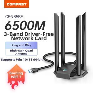 Comfast | Gaming Tri-band WiFi7 Adapter 3-in-1 Wireless Card