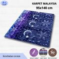 Karpet Malaysia ukuran 95x140 cm (Small) halus, lembut & lebih tebal. 