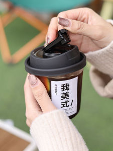 Cốc Cà Phê Nhựa Dùng Một Lần Trong Suốt Có Nắp Cốc Đựng Đồ Uống Lạnh Mang Đi Cốc Trà Sữa INS Phổ Biến Cốc Đựng Đồ Ăn Nhẹ Du Lịch