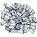 10 Pcs M3 M4 M5 M6 M8 M10 M12 Aluminum Rivet Nut Flat Head Thread Insert Rivet Nut Set Nut. 