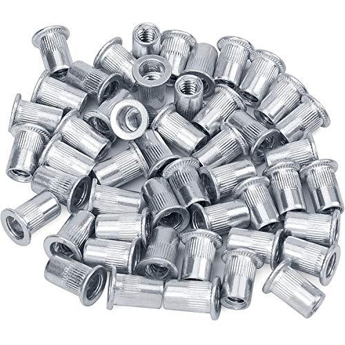 10%20Pcs%20M3%20M4%20M5%20M6%20M8%20M10%20M12%20Aluminum%20Rivet%20Nut%20Flat%20Head%20Thread%20Insert%20Rivet%20Nut%20Set%20Nut%20-%20Image%204