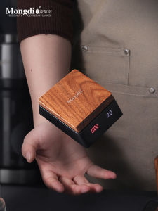 Portable Mini Coffee Electronic Scale Mongdio Italian Hand-Poured Specialty Coffee Bean Timer Equipment LED Display 1000g Capacity