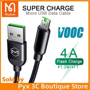 MCDODO Cáp Micro USB 4A Flash sạc cho Oppo VOOC Dây cáp truyền dữ liệu dây sạc nhanh QC3.0 cho Samsung Xiaomi Android Huawei (1.5M)