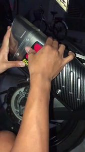 {BG}พร้อมส่ง สติ๊กเกอร์ติดท่อ เพลทติดท่อ Akrapovic 3M งานอลูมิเนียมทนร้อน วัสดุอลูมิเนียมทนทาน ทนความร้อนและไม่หลุดง่าย