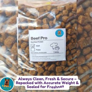 Beef Pro Adult Dog Food With Real Beef Protein Performance Formula (1KG)