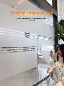 TAISEN | Privacy Protective Frosted Stripe Static Film