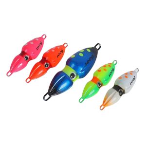 Fishing Lure 40g/60g/80g/100g Jigging Tai Rubber With Double Hooks Fast Jig Bait