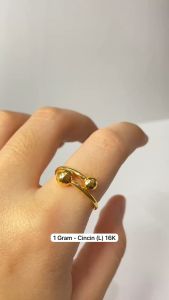 Cincin Emas Asli Kadar 70 Lokal 65 Merica Selisih Boba Polos Bola 1 Gram