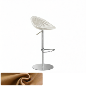 Home Bar Stool Stainless Steel Adjustable No Backrest Rotating Bar Chair