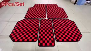 PERODUA KELISA CARPET  5pcs(set) For Perodua Kelisa Thai Style Carpet Floor Car Mat Checkmate Dadu Dice