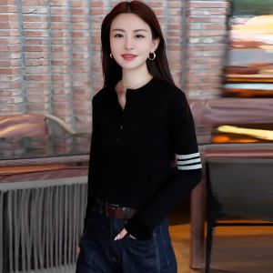 Fashion K-style Half Turtleneck Bottoming Shirt Female 2024 Spring and Autumn New Arrival Small Slim Fit Inner Wear Long-T-Shirt