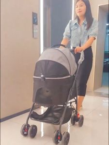 Xe đẩy thú cưng cho chó mèo gấp gọn siêu nhẹ chỉ 5 kg khi đi du lịch du lịch đi chơi cà phê dạo phố