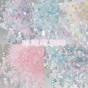 10g Transparent Rice Beads Glass Beads DIY Handcrafted Beaded Material Jewelry Accessories