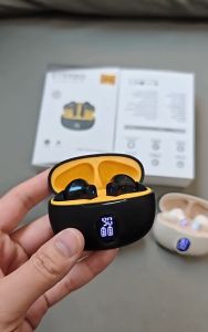 Black White Skin Bluetooth Headset TWS Wireless Binaural Touch Stereo 5.3 Wireless Earphones Black Yellow Original High Quality Gaming Musci Sports Earbuds Headphones Exercise Stable and Not Falling