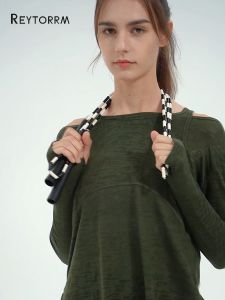 Reytorrm Baju Atau Atasan Olahraga Wanita Lengan Panjang Kaos Long Sleeve T-Shirt Yoga oversize (YC102)