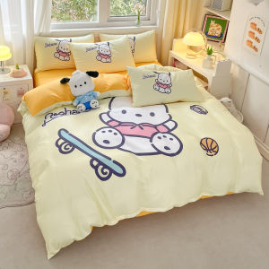 Pure Cotton Bedding Set Four-Piece Cartoon Character Duvet Cover And Pillowcase Bedding Set for All Seasons Comfortable to Touch