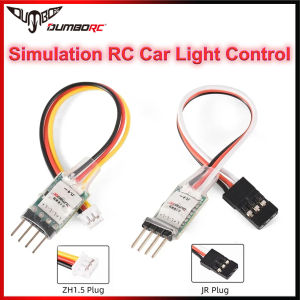 DUMBORC 3CH LED Lamp Light Controller Switch Panel System Turn On/Off ZH1.5 JR Plug for RC Mini Car Fixed-wing Aircraft Parts