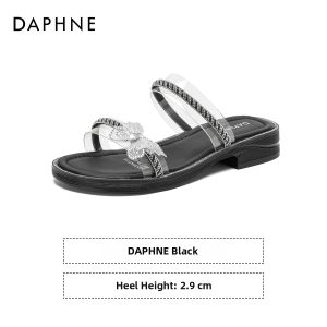Daphne | Crystal Bow Slip-on Beach Slippers