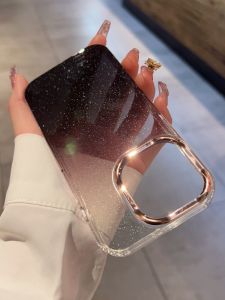 Star Sky Gradient Shiny Powder Compatible with  15Promax Phone Case New 14 Simple Ultra-Thin 13 Premium Feel Men And Women 12 Full Cover Anti-Fall plus Popular 11 Luxury