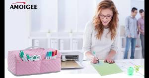 AMOIGEE Dust Cover Compatible with Cricut Joy Xtra Smart Cutting Machine Cricut Cover with Pockets for Cricut Accessories Cricut Tools(Patent Pending!)