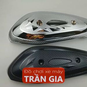 Ốp pô xe SH Mode năm 2020-2021-2022-2023 2024 chụp che bô xi inox cacbon xe Sh Mo nữ đời mới nhất- phụ kiện trang trí