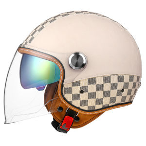 BONINGYU | Bluetooth Vintage Motorcycle Helmet with Double Visors