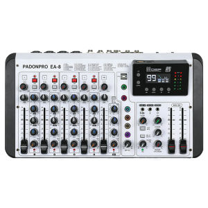 PADON EA-8 Professional 8-way mixer outdoor k-song live broadcast 99 kinds of reverb effect DSP