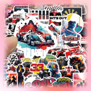 Cartoon Graffiti F1 Speed And Passion Fast And Furious Racing Equipment Stickers Decorative Decals for Motorcycle Bicycle Helmet Water Cup Charging Treasure Cabinet Refurbishment Non-drying Adhesive Stickers