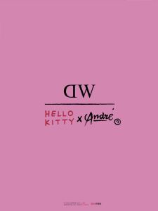 Daniel Wellington Hello Kitty x André Watch Gift Set Quadro Mini - Women Watch Gift Set Stainless Steel Mesh Strap Limited Edition DW Official Authentic Original
