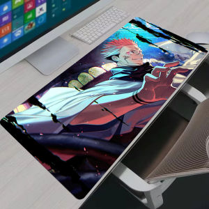Bandai | J-Jujutsu Kaisen Print Extended Gaming Mouse Pad Non‑Slip Rubber Keyboard Desk Mat 900x400mm for E‑Sport Gamer Laptop Desktop
