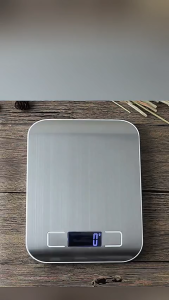 Cân Điện Tử Nhà Bếp 5Kg Màn Hình Lcd Mặt Nhôm Cao Cấp