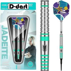 TARGET SOFT TIP DARTS - 18G JADEITE MIKURU SUZUKI 80% TUNGSTEN DART SET ORIGINAL ELECTRONIC DART