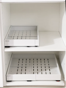 Expandable Pull Out Cabinet Organizer | Heavy Duty Under Sink Storage Drawer - 2 Sizes 2 Colors