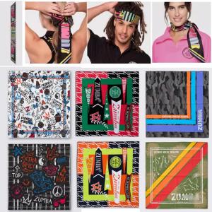 Fitness Dance Sport Headscarf New Square Handkerchief Headwear Bandana High Waist Cotton Yoga Pants Quick Dry Straight Leg Trousers