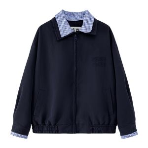 zosee | Áo Khoác Harrington Đệm Họa Tiết Tartan cho Bé Trai