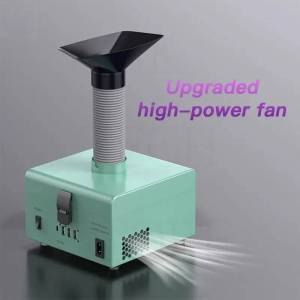 SK-102 Soldering Smoke Extractor with LED Light & Activated Carbon & HEPA Filters 5V3A USB for Efficient Welding Fume Removal