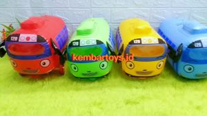 B-RODA Mainan Anak Mainan Bayi Balon Tiup Karakter Bis Bus Toya dengan Roda Warna Random