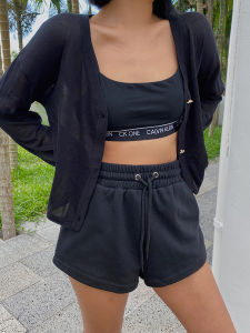 High Waist Cotton Sports Shorts for Women Casual Fashionable Streetwear Running Jogging Short Pants Slimming Heat Resistant