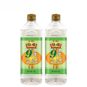 Heng Shun 9 Degree White Vinegar 1000ml Foot Soak Face Wash Fermented Vinegar Zhenjiang White Vinegar Nine Degree Vinegar