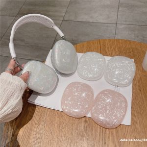 Fancy Shell Pattern for Apple Airpodsmax Protective Case Wireless Bluetooth Headset Three-Generation Headset AirPods Max Protective Case Internet Hot New Drop-Resistant Young Adult Heart Earmuffs