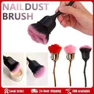 Rose-shaped Soft Brush For Manicure Nail Art Dust Brush Nail Dust Brush Gel Polish Dust Cleaning Nail Brushes Tool Nail Supplies Flower Rose Nail Art Brush Remove Nail Dust Brushes Acrylic UV Gel Polish Powder Cleaning Tool Beauty Makeup Brushes