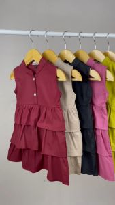 Dress Anak Ayumi Bahan Poplin Hooneybee Mix Warna Size 1-5 Tahun