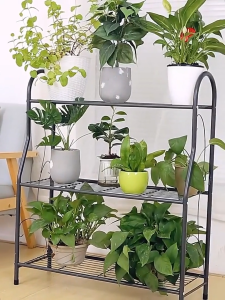 MOD Simple Plant Stand | 3-Tier Iron Floor-Standing Shelf | Balcony Succulent & Greenery Pot Rack | Living Room Corner Decorative Shelf
