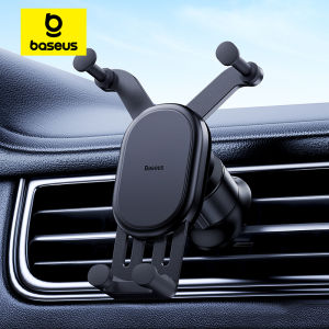 BASEUS | Baseus Car Phone Holder Gravity Auto Restorable in Car Air Vent Silicone Stand For iPhone 14 Xiaomi Samsung Car Mobile Support