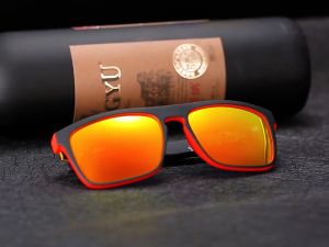 Kacamata Hitam Olahraga Polarisasi & Bingkai Persegi Berkendara Pria Wanita