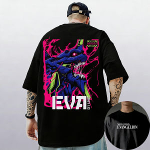 Bandai | Neon Genesis Evangelion Ayanami Rei Asuka Classic Style Short Sleeve T-shirt Men Women 2026 Summer Parent-Child Cotton Tee Tops