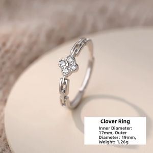 OUGUI | Fine Silver Luxury Ring Adjustable