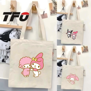 TFO My Melody by Sanrio Universe Character Canvas Tote Bag Versatile Ideal College School Tote Bag