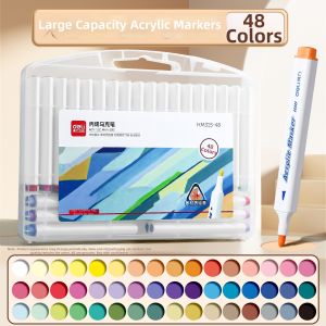 deli | Glitter Fine Powder Multicolor Portable Drawing Markers Soft Tip Set